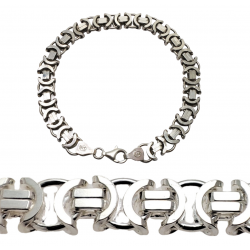 Bransoleta łańcuch męski bransoletka splot etruska etruski, srebro 925