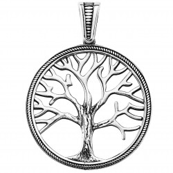 Męski medalion - zawieszka na łańcuszek lub naszyjnik korzenie rodzinne - drzewo życia, srebro 925