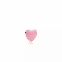 Pandora Charms Petite Memories różowe serce srebro 925