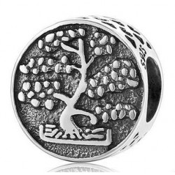 Charms oksydowane drzewko bonsai, srebro 925