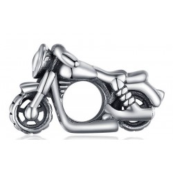 Charms do bransoletek oksydowany motocykl srebro 925