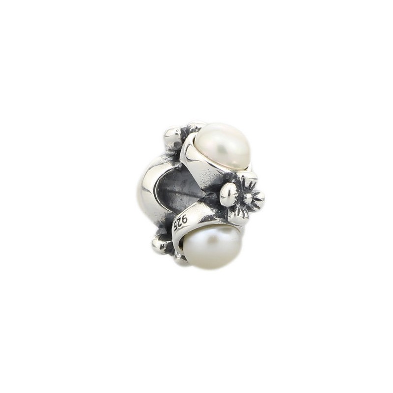 Charms potrójna perła, srebro 925